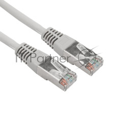 Пaтч-корд F/UTP, Rexant cat. 5e, RJ45-RJ45, экранированный, 24AWG, LSZH, серый, 2м