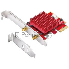 Сетевой адаптер Wi-Fi + Bluetooth Cudy WE3000S АХ5400 PCI Express (ант.внеш.съем) 2ант. Сетевой адаптер Wi-Fi + Bluetooth Cudy WE3000S АХ5400 PCI Express (ант.внеш.съем) 2ант.