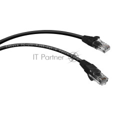 Патч-корд U/UTP 6 кат. 0.5м Cabeus PC-UTP-RJ45-Cat.6-0.5m-BK-LSZH 2xRJ45/8p8c, неэкранированный, черный, LSZH, 0.5м