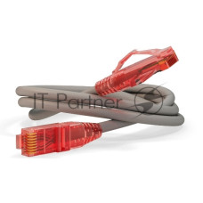 Патч-корд Hyperline UTP, Cat.5e, LSZH, 1.5 м, серый