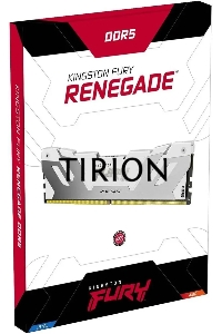Оперативная память Kingston Fury Renegade, DDR5, 16GB (1x16GB), 6800MHz, CL36, с радиатором, RGB, белый