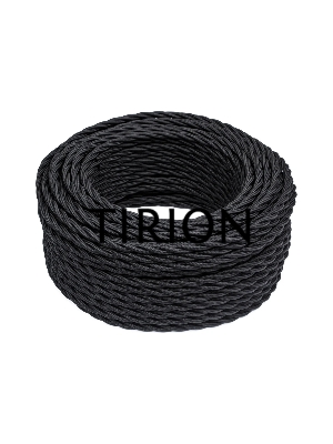 Провод ретро Bironi B1-435-73-50 3х2.5 матовый черный (уп. 50 м)