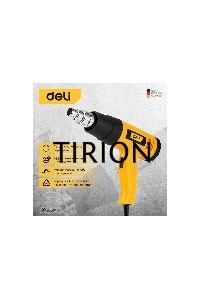 Фен технический Deli DL391201 (2000Вт, рабочая температура 400/600 град.)