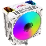 Кулер GMNG GG-CPC220-ARGB2 ARGB белый 120мм алюминий+медь 1600rpm 26db 4-pin 220W 154мм