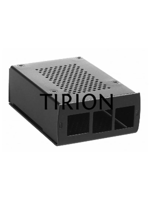 Корпус перфорированный Qumo с доп.креплением,  Aluminum Case, Raspberry Pi 4B, black(RS035)
