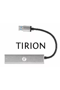 Переходник USB 3.0 -->RJ-45 1000Mbps+3 USB3.0, Aluminum Shell, 0.2м VCOM <DH312A>