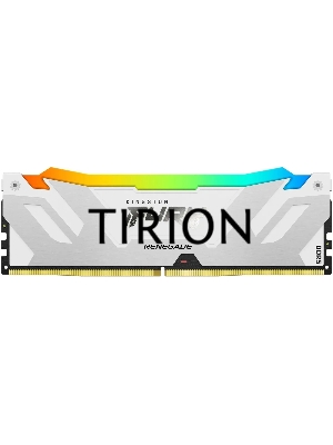 Оперативная память Kingston Fury Renegade, DDR5, 16GB (1x16GB), 6800MHz, CL36, с радиатором, RGB, белый