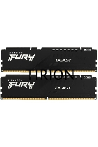 Оперативная память Kingston Fury Beast, DDR5, 32GB (2x16GB), 5600MHz, CL40, с радиаторами, черный