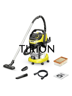 Строительный пылесос Karcher WD 6 P S V-30/8/35/T (YSY) желтый, 300/1300 Вт, уборка сухая/сбор воды, пылесборник мешок/контейнер, 30 л