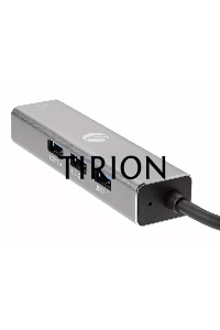 Переходник USB 3.0 -->RJ-45 1000Mbps+3 USB3.0, Aluminum Shell, 0.2м VCOM <DH312A>