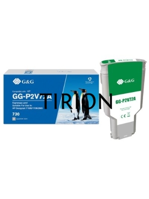 Картридж струйный G&G GG-P2V72A 730 серый (300 мл) для HP DJ T1600/T1700/T2600