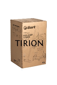 Пылесос строительный Bort BSS-2460-Storm синий, 440/2400 Вт, уборка сухая/влажная, пылесборник мешок/контейнер, 60 л