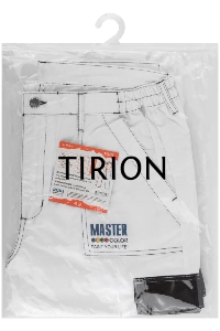 Брюки рабочие Master Color 30-8014 белые, эластичный пояс, 6 карманов, размер XXL