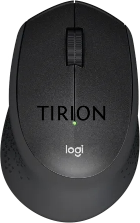 Мышь беспроводная Logitech M331 Silent Plus черный, 1000 dpi, радиоканал, USB, кнопки - 3
