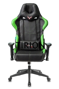 Кресло игровое Бюрократ VIKING 5 AERO LGREEN черный/салатовый искусственная кожа