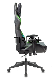 Кресло игровое Бюрократ VIKING 5 AERO LGREEN черный/салатовый искусственная кожа