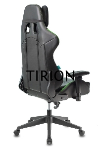 Кресло игровое Бюрократ VIKING 5 AERO LGREEN черный/салатовый искусственная кожа