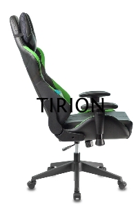 Кресло игровое Бюрократ VIKING 5 AERO LGREEN черный/салатовый искусственная кожа
