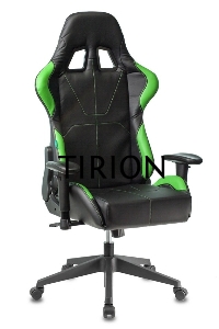 Кресло игровое Бюрократ VIKING 5 AERO LGREEN черный/салатовый искусственная кожа