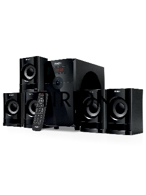 Компьютерная акустика SVEN АС HT-201, черный (80 Вт, Bluetooth, пульт, дисплей, FM, USB, SD)