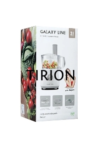 Кухонный комбайн Galaxy Line GL 2312, белый, пластиковая чаша 1,2 л, 1000 Вт, 2 скорости, импульсный режим