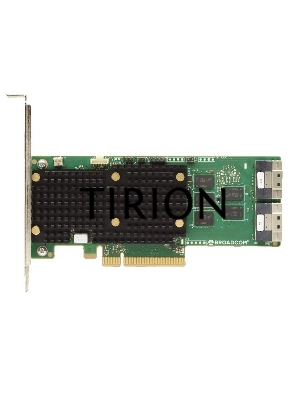 RAID-контроллер Broadcom 9660-16i SGL (05-50107-00 / 05-50107-00003 / 03-50107-00003) , PCIe 4.0 x8, LP, 24G SAS/SATA/NVMe, RAID 0,1,5,6,10,50,60, 16port(2x8 SFF-8654), 4GB Cache, SAS4116 ROC, RTL 