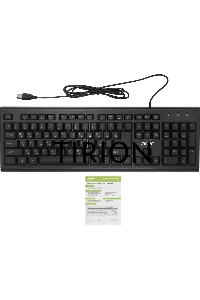 Клавиатура Acer OKW120 проводная, USB, черный