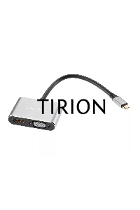 Кабель-концентратор USB3.1 TypeCm -->HDMI+USB3.0+PD+VGA Alum Grey 4K@30Hz, Telecom<TUC055>