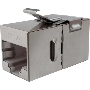 Адаптер Suprlan 10-0316-1, проходн. Keystone RJ45 кат.5E FTP, стальной