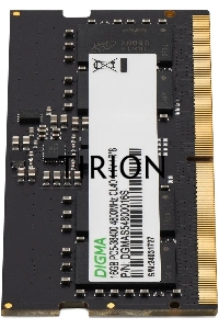 Оперативная память DDR5 16GB 4800MHz Digma DGMAS54800016S RTL PC5-38400 CL40 SO-DIMM 262-pin 1.1В single rank Ret
