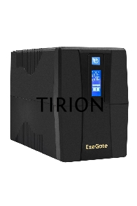 Источник бесперебойного питания ExeGate SpecialPro Smart LLB-1000.LCD.AVR.2SH.RJ.USB <1000VA/550W, LCD, AVR, 2*Schuko,RJ45/11,USB, Black>