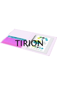 Папка метал.пруж.скоросш. Бюрократ Double Neon DNE07PPINK A4 пластик 0.7мм кор.27мм карм.прод.внут. розовый