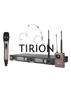 Радиосистема ITC T-521UV UHF двухканальная радиосистема с головным и ручным микрофонами, LCD дисплей, частотный диапазон 470-510 MHz.