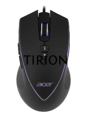 Мышь проводная Acer OMW131 черный, 6400 dpi, USB, кнопки - 7