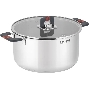 Кастрюля Rondell Stripes RDS-1638, 5.2л, 24см, с крышкой, стальной
