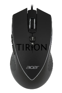 Мышь проводная Acer OMW131 черный, 6400 dpi, USB, кнопки - 7