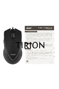 Мышь проводная Acer OMW131 черный, 6400 dpi, USB, кнопки - 7