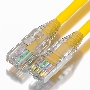Патч-корд GCR UTP кат.6, коннектор ABS, 24 AWG, ethernet high speed 10 Гбит/с, RJ45, T568B, 5.0m, желтый
