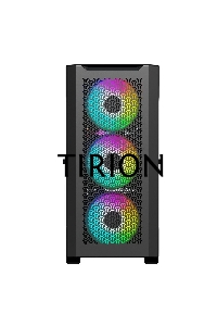 Компьютерный корпус ACD Fort 279G ATX, Black, USB2.0*2+USB 3.0+HD audio, RGB FAN:4*14cm, up to 9 pcs 3,5