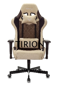 Кресло игровое Бюрократ VIKING 7 KNIGHT BR FABRIC коричневый текстиль/эко.кожа крестовина металл/пластик