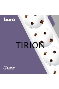 Сетевой фильтр Buro 600SH-16-5-W 5м (6 розеток) белый (коробка)