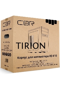 Компьютерный корпус mATX Minitower RD873, c БП PSU-ATX450-12EC, 2*USB 2.0, HD Audio+Mic, Black CBR PCC-MATX-RD873-450W