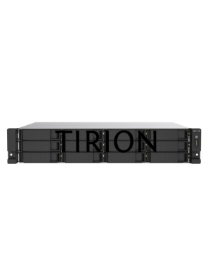 Сетевое хранилище без дисков SMB QNAP TS-1273AU-RP-8G NAS 12 HDD trays, 2x 2.5 GbE, rackmount, 2 PSU. 4-core AMD V1500B  2,2 GHz , RAM 8 GB (8 GB UDIMM DDR4 (1 x 8 GB) up to 32 GB (2 x 16 GB)). W/o rail kit RAIL-B02