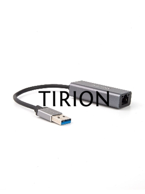 Кабель-переходник USB 3.0 (Am) --> LAN RJ-45 Ethernet 1000 Mbps, Aluminum Shell,Telecom <TU312M>