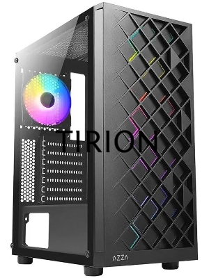 Компьютерный корпус Azza Spectra черный без БП ATX 7x120mm 2x140mm 2xUSB2.0 1xUSB3.0 audio bott PSU