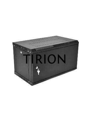 Шкаф телекоммуникационный настенный разборный ЦМО ЭКОНОМ 6U (600 x 350) дверь металл, цвет черный (ШРН-Э-6.350.1-9005)