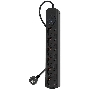 Сетевой фильтр Ippon BK-6-EU-3-10-B 3м (6 розеток) черный (коробка)