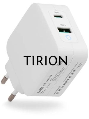 Блок питания TopON TOP-GaN-65W автоматический 65W 5V-20V 3.25A 2xUSB от бытовой электросети LED индикатор