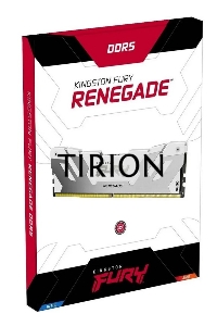 Оперативная память Kingston Fury Renegade, DDR5, 16GB (1x16GB), 8000MHz, CL38, радиатор, RGB, белый