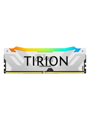 Оперативная память Kingston Fury Renegade, DDR5, 16GB (1x16GB), 8000MHz, CL38, радиатор, RGB, белый